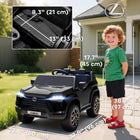 Qaba - Voiture électrique sous licence Lexus GX550 12V avec 2 places assises - noir-Télécommande parentale avec 3 vitesses et démarrage en douceur pour la sécurité de votre enfant 