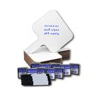 Flipside Products Tableau blanc rectangulaire effaçable à sec 20,3 x 24,8 cm (8 x 9,75 po) avec stylo et gomme, lot de 12.-Surface effaçable à sec de haute qualité, sans traces, avec poignées faciles à saisir et bords lisses et arrondis.