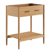 Modway - Zaire 30" Armoire de toilette de salle de bain (lavabo non inclus) - Naturel-MDF et caoutchouc