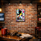 Frameworth - Mickey Mouse impression eclabousse de peinture PhotoGlass - impression encadree - 27,5 po l x 38,5 po H-Un ajout unique a toute collection de fans de Disney - presentation d'art pop - ou espace de decoration interieure moderne