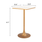 Zuo - Spot Table de bar - Beige/Or-6