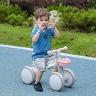 Qaba - Vélo d'équilibre pour bébé avec siège réglable - rose-Siège réglable adapté aux enfants de 12 à 36 mois 