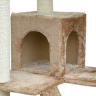 PawHut - Arbre à chat grand 70,5 po - beige-Couleur : beige 