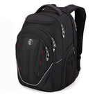 Swissdigital - Sac à dos noir TERABYTE avec localisateur SDD-SYSTÈME ADD-A-BAG : Le système intelligent Add-A-Bag est non seulement un véritable soulagement pour vos voyages avec plusieurs bagages, mais il est aussi extrêmement facile à utiliser. Attachez simplement votre sac à votre bagage grâce à la sangle intégrée, sans les mains. Le manchon pour trolley se fixe sur la poignée verticale de votre bagage, vous permettant d'attacher votre sac à dos à la valise et de le tirer d'une seule main.