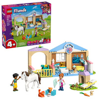 LEGO - Friends La clinique vétérinaire des animaux-Ensemble de jeu sur le thème du vétérinaire avec des figurines d’animaux pour les enfants d’âge préscolaire de 4 ans et plus