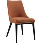 Modway - Viscount Tissu Fauteuil d’appoint de salle à manger Ensemble de 2 - Orange-Rembourrage en mousse dense