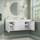 Modway - Render Fixation murale de 48" Vanette de salle de bain - Blanc blanc-Tiroirs à extension complète