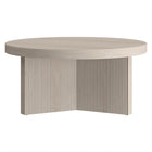 Hudson&Canal - Table basse ron Holm 32" de largeur - Aulne blanc-Caractéristiques assemblage facile