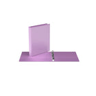 Davis Group - Classeur à anneaux à 3 compartiments - anneaux ronds de 2 -5 cm - couleur Lavande-Elle présente des pochettes transparente à l'interieur de la couverture avant et arrière ce qui permet de protéger les documents