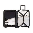 Reebok - Valise de cabine à Coque Rigide de la Collection Power 21.50po - Rose-Double roulettes pivotantes à 360 degrés pour un contrôle précis et un roulement fluide et silencieux (8 roues)