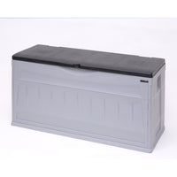 Dura Housewares - coffre de rangement Deck - 18 P x 22,8 H x 46 L - Gris-Cette terrasse répondra à tous vos besoins de rangement sur la terrasse extérieure