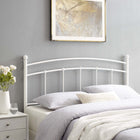 Modway - Abigail Métal Tête de lit King, Blanc-Construction en fer revêtu de poudre