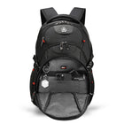 Swissdigital - Sac à dos noir VECTOR avec localisateur SDD-SYSTÈME ADD-A-BAG : Le système intelligent Add-A-Bag est non seulement un véritable soulagement pour vos voyages avec plusieurs bagages, mais il est aussi extrêmement facile à utiliser. Attachez simplement votre sac à votre bagage grâce à la sangle intégrée, sans les mains. Le manchon pour trolley se fixe sur la poignée verticale de votre bagage, vous permettant d'attacher votre sac à dos à la valise et de le tirer d'une seule main.