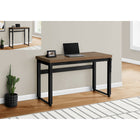 Monarch Specialties - 7675 Bureau 48 po L - Hauteur Adjustable Noyer/Metal Noir-Dimensions du produit : 47,25 pouces L x 23,75 pouces P x 29,5 pouces H - hauteur réglable de 29,5 pouces à 48 pouces