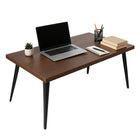 Homy Casa - Bureau d'Écriture Multifonctionnel de 63 po, Finition Noyer-Structure robuste – Plateau en bois d’ingénierie et pieds en métal durables