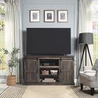 Manhattan Comfort - Meuble TV traditionnel Myrtle 60 po - Marron foncé-Recommandé pour un téléviseur jusqu'à 56 pouces