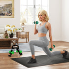 Soozier - Ensemble d’haltères hexagonaux 26 lb avec support vertical-Faites pivoter le support d’haltères pour le transformer en kettlebell