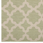 Modway - Cerelia Treillis marocains intérieurs et extérieurs Tapis de 5 pi l x 8 pi L - Beige et vert clair-Résistant aux taches / Facile à nettoyer