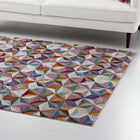 Modway - Arisa Mosaïque hexagonale géométrique Tapis 4 pi l x 6 pi L - Multicolore-Dessous en caoutchouc rainuré de préhension 