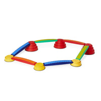 Winther - GONGE Ensemble tactile de construction et d'équilibre-Chaque élément est doté d'une structure tactile facilement identifiable, avec laquelle les enfants se familiariseront rapidement lorsqu'ils utiliseront les éléments sans chaussures.