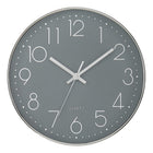 Monarch Specialties - 9107 Horloge Murale Rond de 12"- Visage Gris/Cadre Argenté-Ajoutez une touche industrielle contemporaine à votre décoration avec cette élégante horloge murale ronde de12 pouces, dotée d'un cadran gris chic sur un cadre argenté stylé