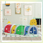 Qaba - Tunnel de jeu pour tout-petits motif lion - 195 x 88 x 86 cm - Multicolore-Les multiples façons de jouer encouragent les enfants à ramper, à grimper et à jouer à cache-cache 