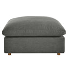 Modway - Commix Duvet Rempli Trop Rempli Ottoman - Gris-Assemblée requise