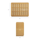 Modway - Aiko Armoire d’accent - 39 po - Chêne clair-Placage de frêne