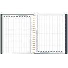 Cambridge – Agenda hebdomadaire/mensuel 2027 grand format – 11 1/4 po H x 9 po l – Denim Blooms – bilingue-Format chevalet pour affichage sur bureau