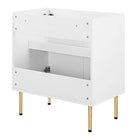 Modway - Chaucer 30" Armoire de toilette de salle de bain (lavabo non inclus) - Blanc-Bassin d’évier et installations non inclus