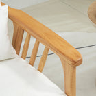 HOMCOM - Fauteuil d’appoint avec assise et dossier rembourrés pour chambre - blanc crème-Épaisseur du siège : 6,3 po (16 cm.) 
