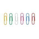 Charles Leonard - Trombones enduits de vinyle - Taille Jumbo - Couleurs assorties - 6 paquets de 200-Résistant à la rouille