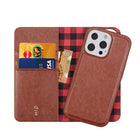 General Supply Goods + Co 2-in-1 Magnetic Folio for iPhone 13/13 Pro - Cognac-Cuir végétal doux