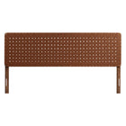Modway - Sparta Tissage Cuir végane Tête de lit King, Brun noyer-Design debout