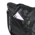 Nicci - Sac extensible Travel Weekender Duffel - Noir -Poche intérieure zippée et poches intérieures fendues