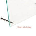 Deflecto - Porte-affiche à bord biseauté  - 8 1/2 po x 11 po - bordure teintée verte-10,08 po L x 3,38 po P x 12,44 po H