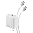 Scosche - chargeur rapide USB-C PowerVolt 20 watts avec câble tressé de 1,8 m - blanc -4