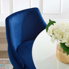 Modway - Adorn Performance Velvet Tabouret de comptoir - Marine - Ensemble de 2-Tissu résistant aux taches durable