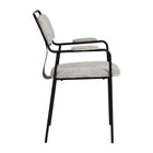 Zuo - Couva Chaise de salle à manger - Tweed gris - Ensemble de 2-Dimensions: 22,8 po L x 22,8 po L x 33,5 po H