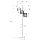 Monarch Specialties - 9651 73"H Lampadaire - Corde Naturelle, Métal Noir-Équipée d'un interrupteur au pied facile à utiliser, cette lampe à la fois pratique et élégante est idéale pour ceux qui apprécient la commodité sans sacrifier le style