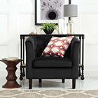Modway - Prospect Performance Velvet Fauteuil - Noir-Revêtement en velours de performance