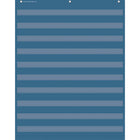 Teacher Created Resources - Tableau de 10 pochettes, 34 po x 44 po, bleu ardoise-Les tableaux de poche légers et durables présentent des motifs colorés et s'accrochent facilement à des œillets métalliques robustes