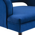 Modway - Traipse Bouton à dos ouvert touffé Performance Velvet Fauteuil - Marine-Capacité de poids de la chaise : 300 lb