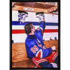 Wayne Gretzky 20x29 Oilers Hanging up Skates-V - Toile encadree - 22" x 31"-Impression sur toile de qualité supérieure avec bordures enveloppées
