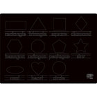 The Pencil Grip - TPG81506 Tapis d'activités - Chiffres et Formes (Recto-Verso) - Lot de 6-Tapis de jeu mesure 12 po x 17 po, vierge d'un côté.