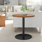 Modway - Viva Manche Bois d’acacia Table d’appoint - Chêne à lumière noire-Table d’accent polyvalente