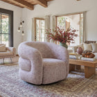 Zuo - Refine Chaise pivotante - Tweed rose-Supporte jusqu'à 275 lb