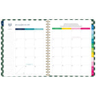 AT-A-GLANCE - Agenda hebdomadaire/mensuel grand format Emily Ley Simplified 2027 - 11 1/4 po x 9 po - vichy - bilingue-Un mois sur deux pages comprenant des blocs quotidiens non lignés, une section de tâches lignée, un « conseil de simplicité » pour vous aider à planifier et des onglets pour une navigation facile