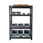 Cat - Étagère industrielle à 4 tablettes - 48"L x 24"P x 72"H-Les étagères en treillis métallique sont réglables pour plus de commodité