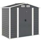 Outsunny - Remise de rangement extérieure 7 pi x 4 pi-Sept colonnes de support avec poutres transversales et kit de fondation pour une stabilité renforcée  
